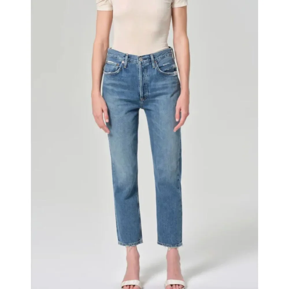 AGOLDE‎ Riley High Rise Straight Denim Frequency Sz 30